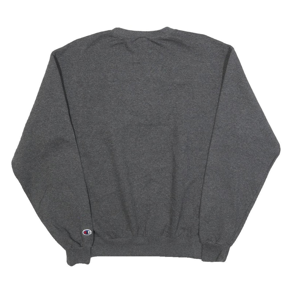 CHAMPION Womens Grey IUPUI Crew Neck M Cotton Blend Sweatshirt Pullover