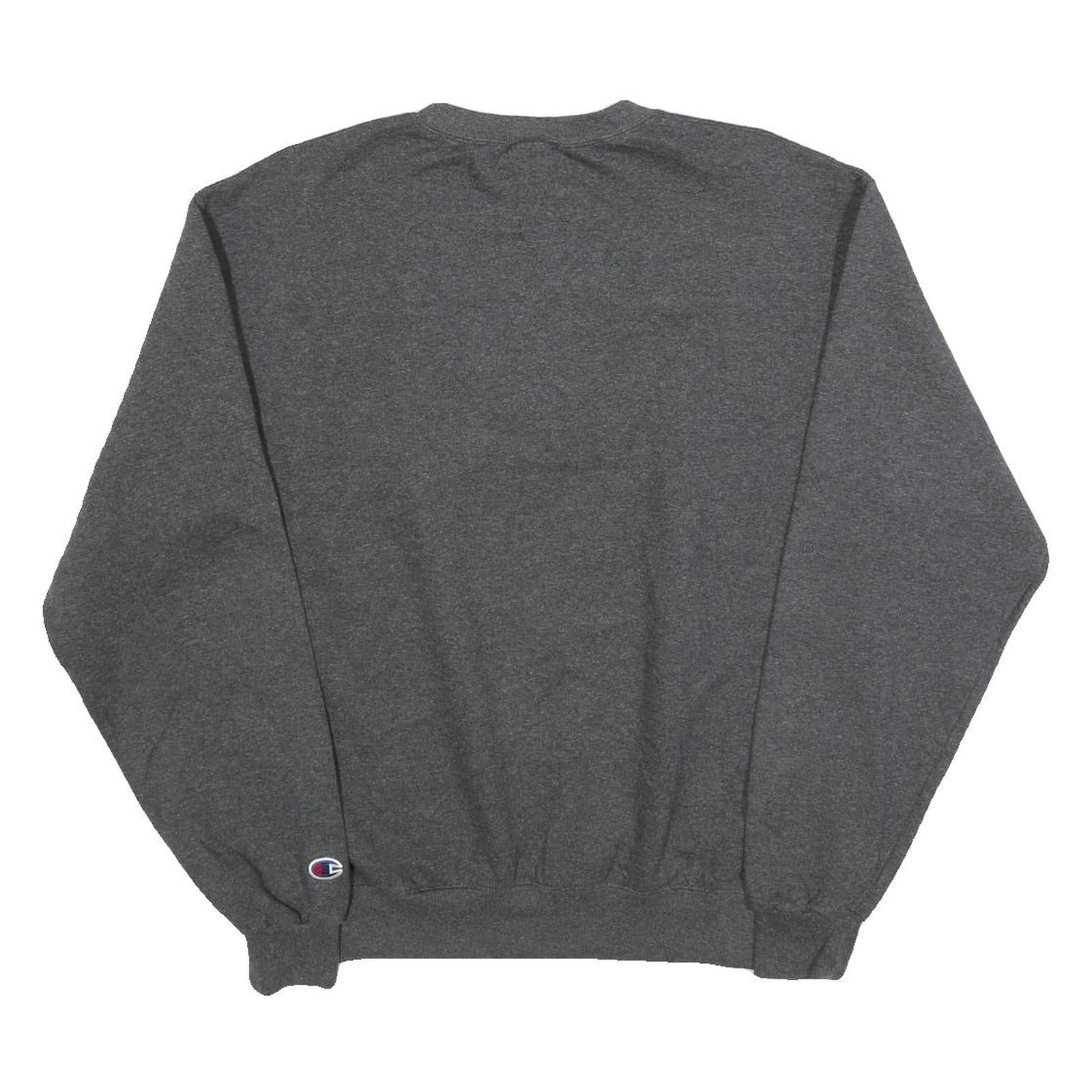 CHAMPION Womens Grey IUPUI Crew Neck M Cotton Blend Sweatshirt Pullover