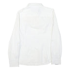 TOMMY HILFIGER Mens White S Cotton Blend Shirt Button Down Pocket