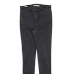 LEVI'S 720 Womens Jeans Black Slim Skinny Denim Medium W28 L32 Classic Fit Zip