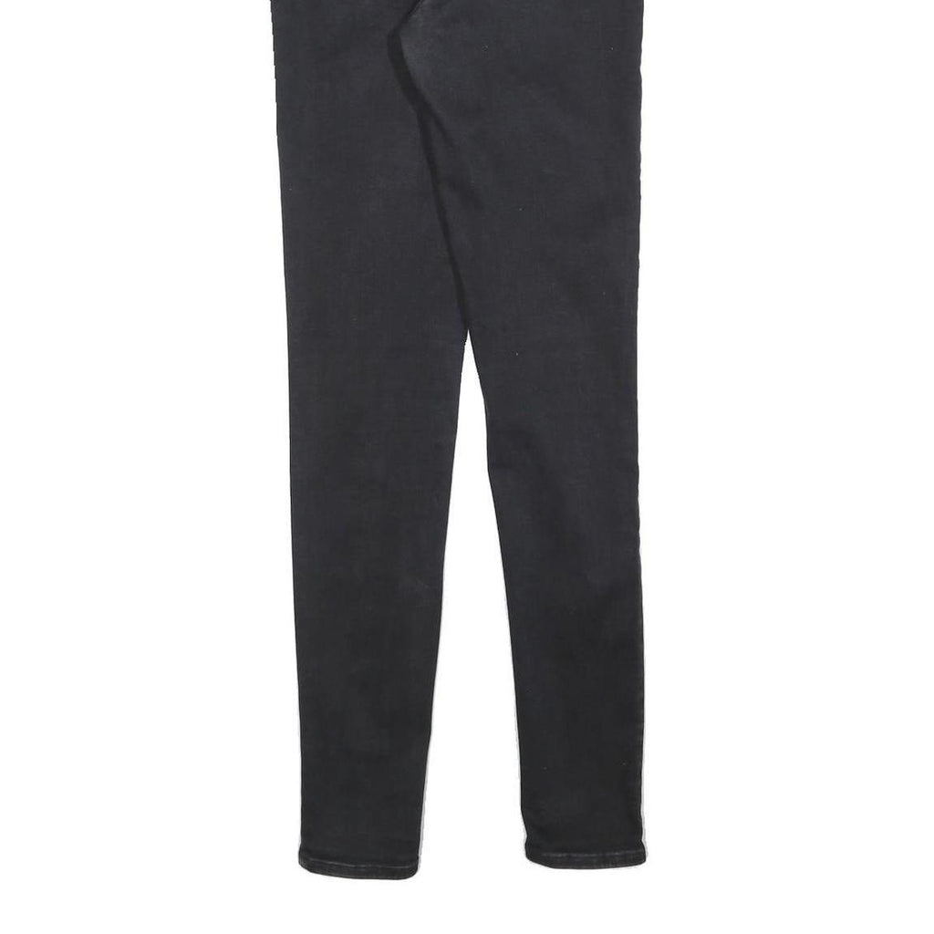 LEVI'S 720 Womens Jeans Black Slim Skinny Denim Medium W28 L32 Classic Fit Zip