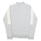 PUMA Womens Grey & Cream Cotton Blend Zip Jacket UK 12 Casual Sportswear