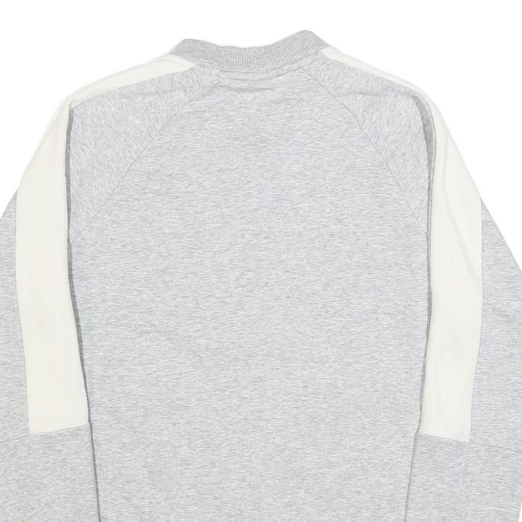 PUMA Womens Grey & Cream Cotton Blend Zip Jacket UK 12 Casual Sportswear