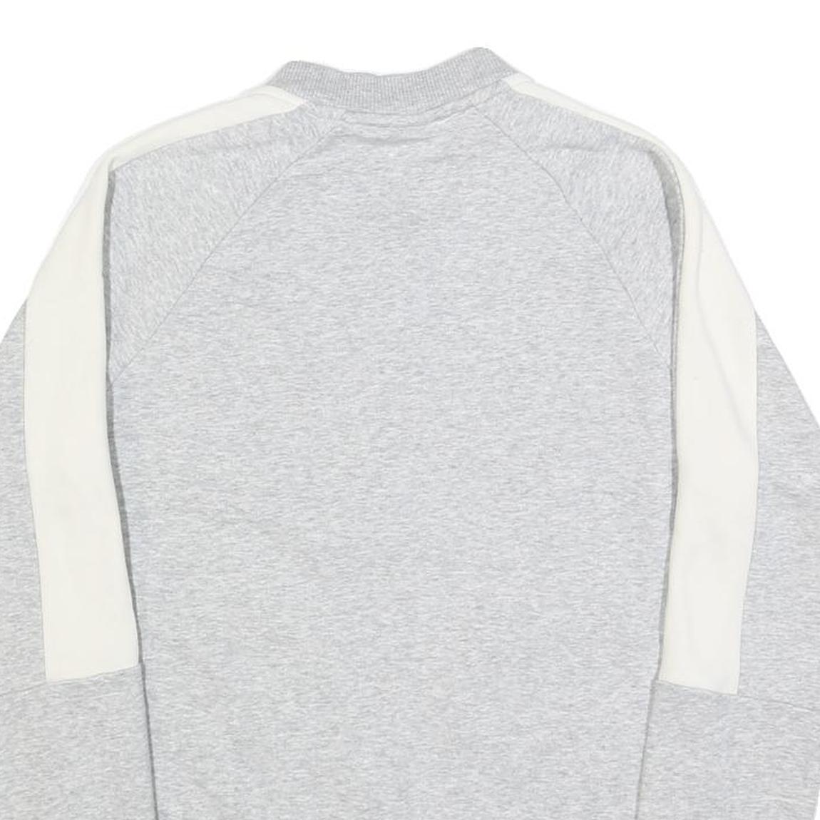 PUMA Womens Grey & Cream Cotton Blend Zip Jacket UK 12 Casual Sportswear