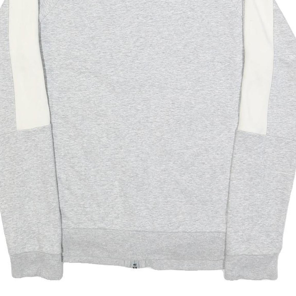 PUMA Womens Grey & Cream Cotton Blend Zip Jacket UK 12 Casual Sportswear