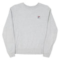 FILA Womens Grey Crew Neck Sweatshirt M Cotton Blend Classic Logo