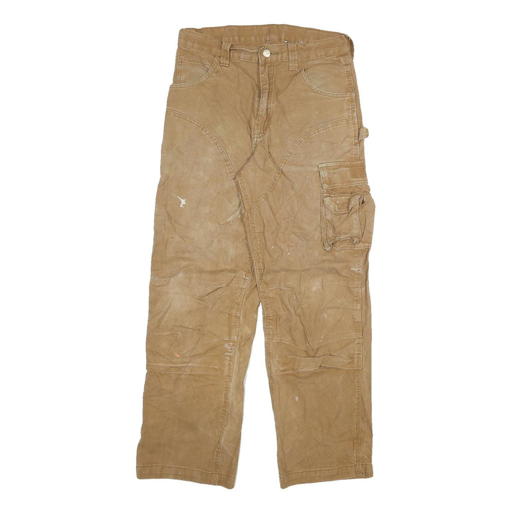 CARHARTT Mens Jeans Brown Relaxed Straight Denim Fair W30 L28 Workwear Utility