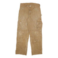 CARHARTT Mens Jeans Brown Relaxed Straight Denim Fair W30 L28 Workwear Utility