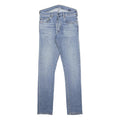 CARHARTT Mens Slim Light Blue Denim Jeans W31 L34 Button Closure Skinny Fit