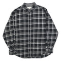 WEATHERPROOF VINTAGE Mens Black & Grey Check Shirt XL Button-Down Cotton Blend