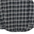 WEATHERPROOF VINTAGE Mens Black & Grey Check Shirt XL Button-Down Cotton Blend