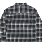 WEATHERPROOF VINTAGE Mens Black & Grey Check Shirt XL Button-Down Cotton Blend
