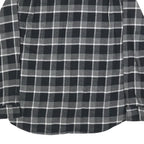 WEATHERPROOF VINTAGE Mens Black & Grey Check Shirt XL Button-Down Cotton Blend