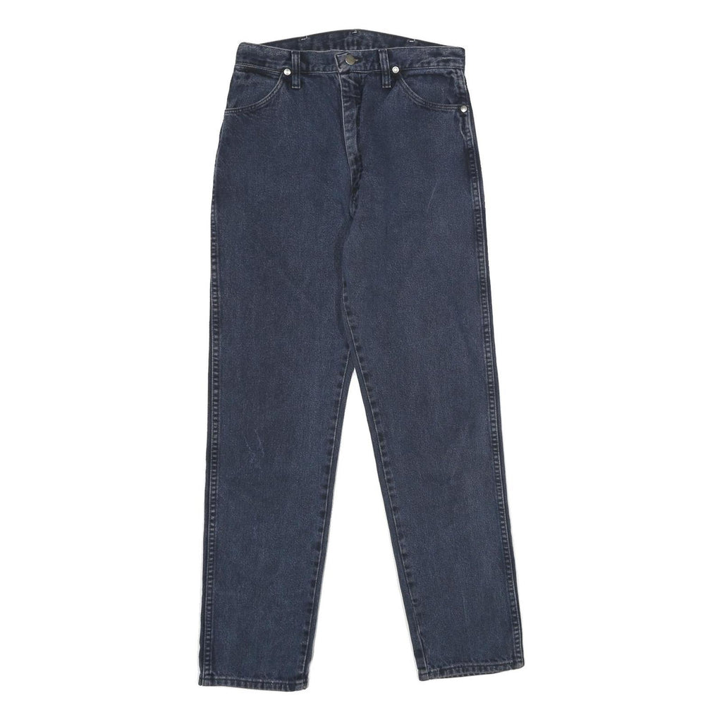 WRANGLER Womens Jeans Blue Slim Straight Denim Medium W28 L32 Classic Cotton Zip