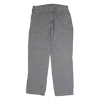 DICKIES Mens Jeans Grey Regular Straight Denim W33 L30 Workwear Durable Button