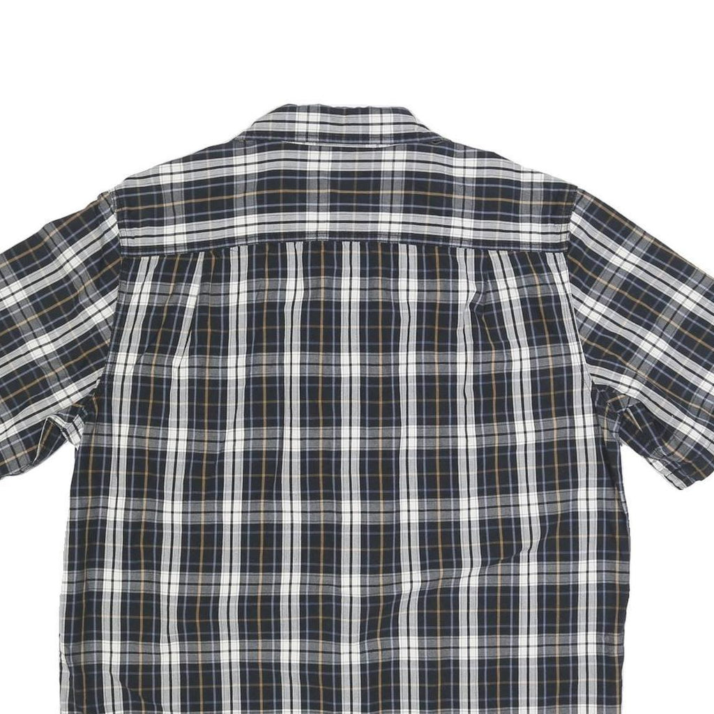 CARHARTT Mens Black & White Check Shirt L Cotton Casual Workwear Button