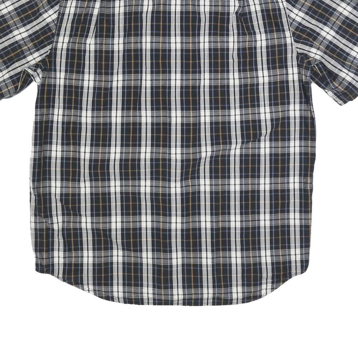 CARHARTT Mens Black & White Check Shirt L Cotton Casual Workwear Button
