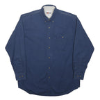 CHASE AUTHENTICS Mens Blue Cotton Shirt M Button Down Long Sleeve Casual