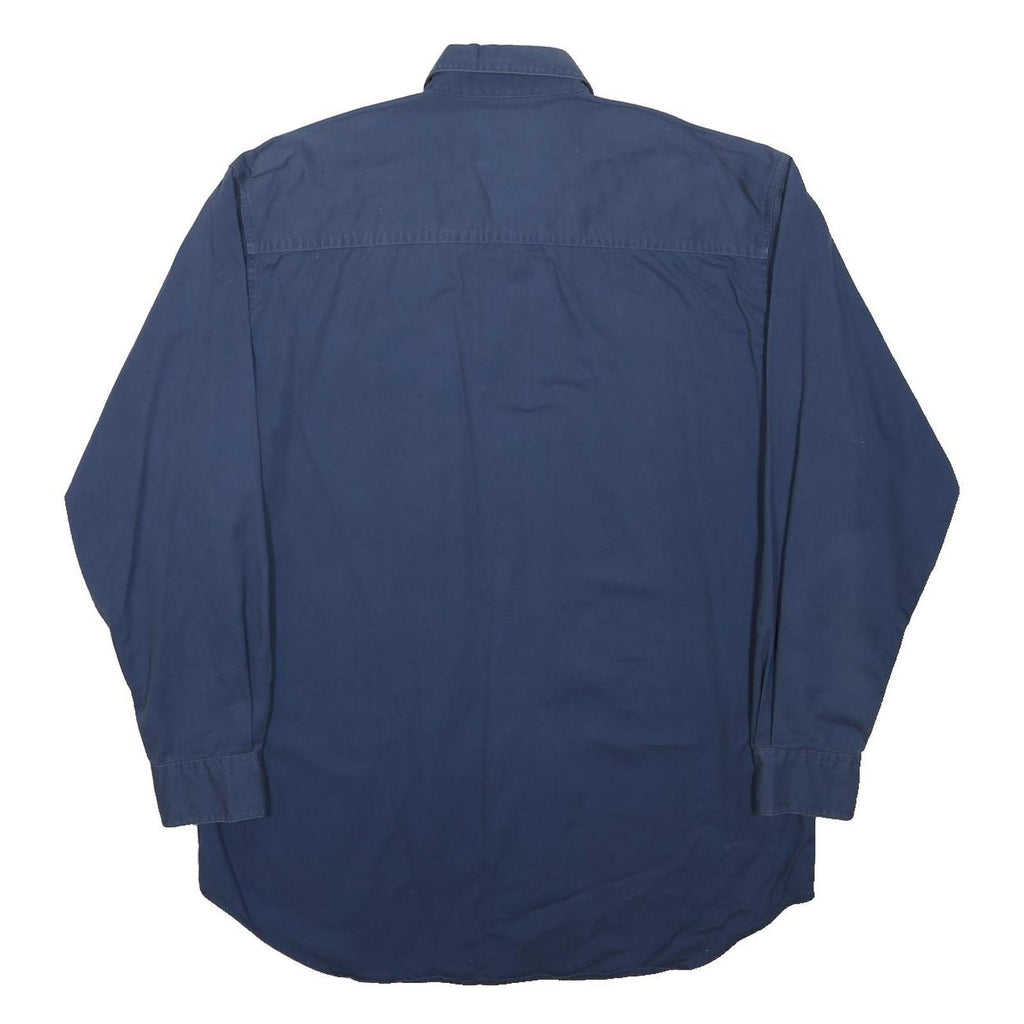 CHASE AUTHENTICS Mens Blue Cotton Shirt M Button Down Long Sleeve Casual