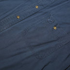CHASE AUTHENTICS Mens Blue Cotton Shirt M Button Down Long Sleeve Casual