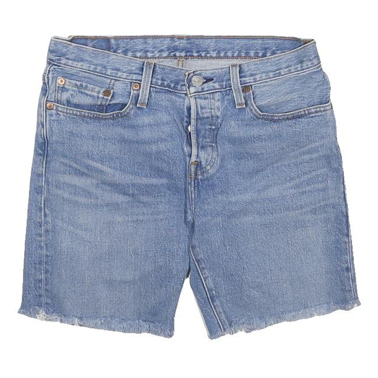 LEVI'S Womens Denim Blue Casual Shorts M W30 Cotton Blend Relaxed Fit