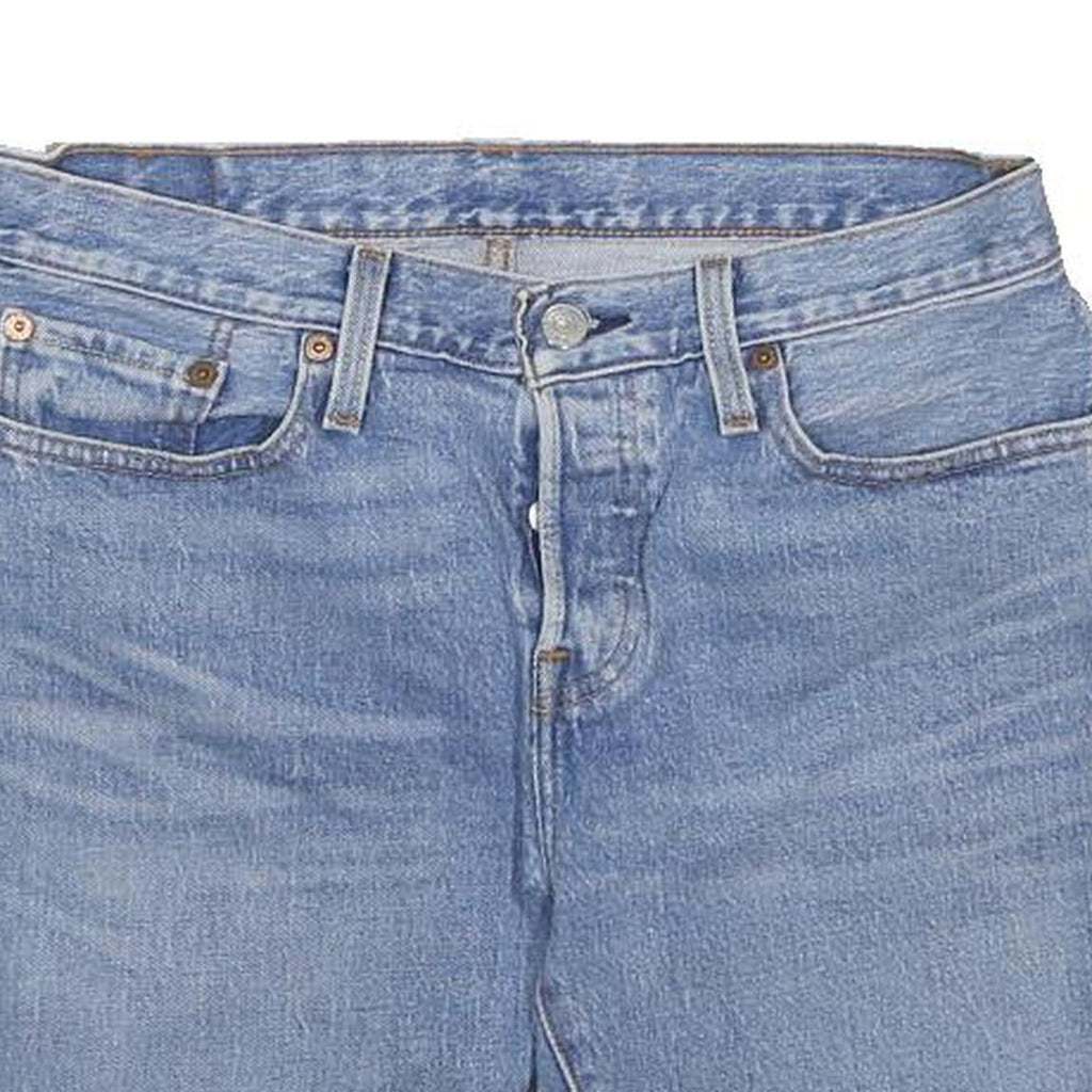 LEVI'S Womens Denim Blue Casual Shorts M W30 Cotton Blend Relaxed Fit