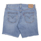 LEVI'S Womens Denim Blue Casual Shorts M W30 Cotton Blend Relaxed Fit