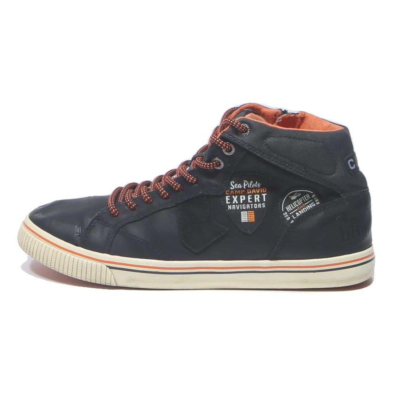 CAMP DAVID Mens Black High Top Trainers Synthetic UK 8 Expert Navigators