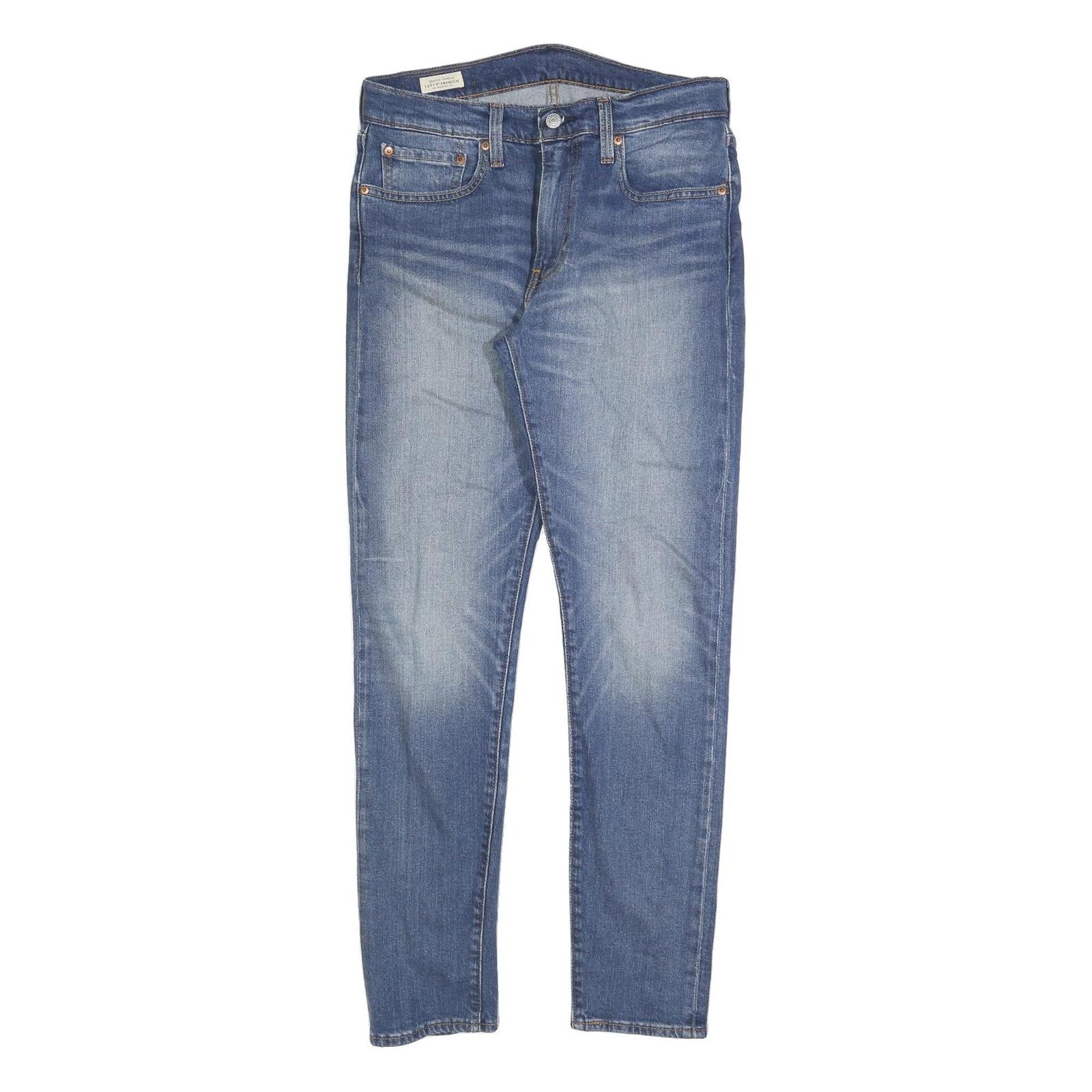 LEVI'S 512 BIG E Mens Slim Blue Denim Medium W31 L32 Slim Fit Zip Fly Jeans