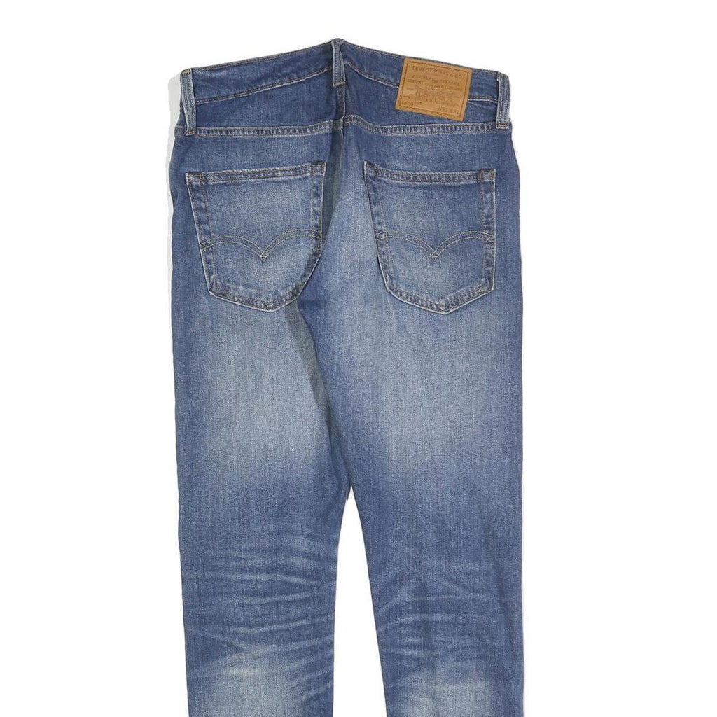 LEVI'S 512 BIG E Mens Slim Blue Denim Medium W31 L32 Slim Fit Zip Fly Jeans