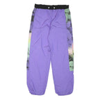 MAGIC Mens Joggers Purple & Multicoloured S W32 L29 Polyester Blend Casual