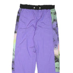 MAGIC Mens Joggers Purple & Multicoloured S W32 L29 Polyester Blend Casual