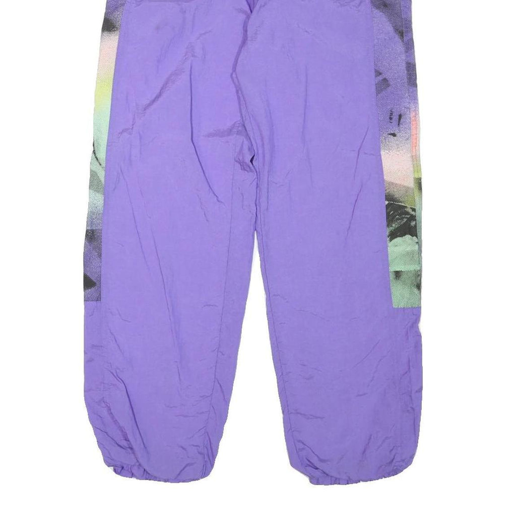 MAGIC Mens Joggers Purple & Multicoloured S W32 L29 Polyester Blend Casual