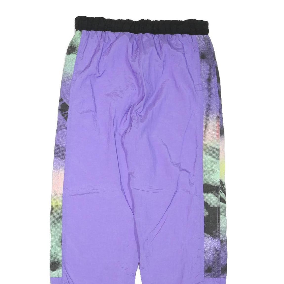 MAGIC Mens Joggers Purple & Multicoloured S W32 L29 Polyester Blend Casual