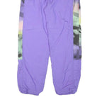 MAGIC Mens Joggers Purple & Multicoloured S W32 L29 Polyester Blend Casual