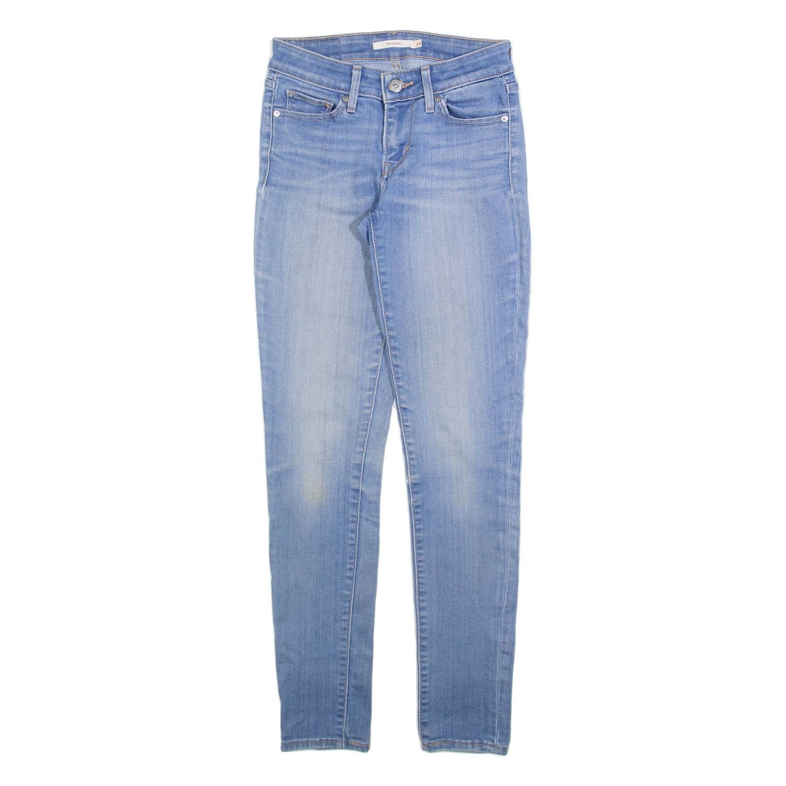 LEVI'S 711 Womens Jeans Blue Slim Skinny W24 L30