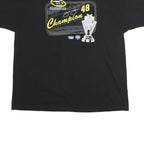 CHASE AUTHENTICS Mens Black NASCAR Champion 2XL Short Sleeve Crew Neck T-Shirt
