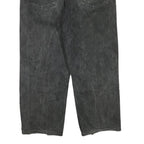 LEVI'S Womens Jeans Black Regular Straight Denim Stone Wash W36 L26 Casual Fit