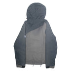 JACK WOLFSKIN Mesh Lined Womens Rain Jacket Grey Hooded M