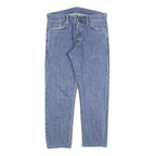 CARHARTT Mens Jeans Blue Regular Straight Denim W31 L26 Button Cotton Blend