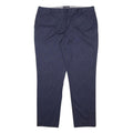 TOMMY HILFIGER Womens Cotton Blend Navy Slim Trousers W36 L29 Stylish