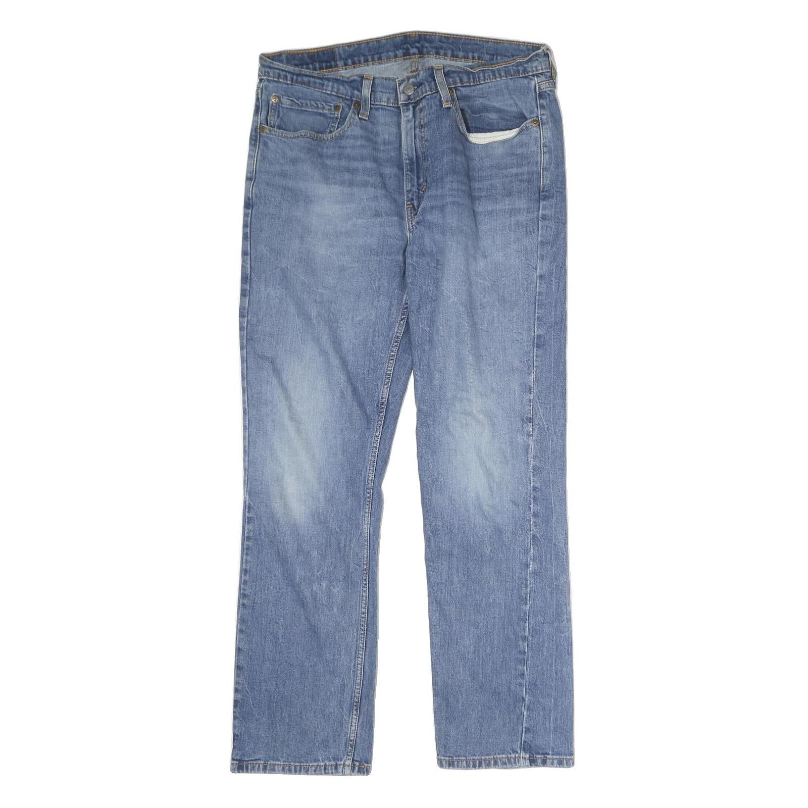 LEVI'S 514 Mens Jeans Blue Regular Straight Denim Medium W35 L30 Classic Fit