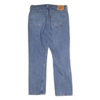 LEVI'S 514 Mens Jeans Blue Regular Straight Denim Medium W35 L30 Classic Fit
