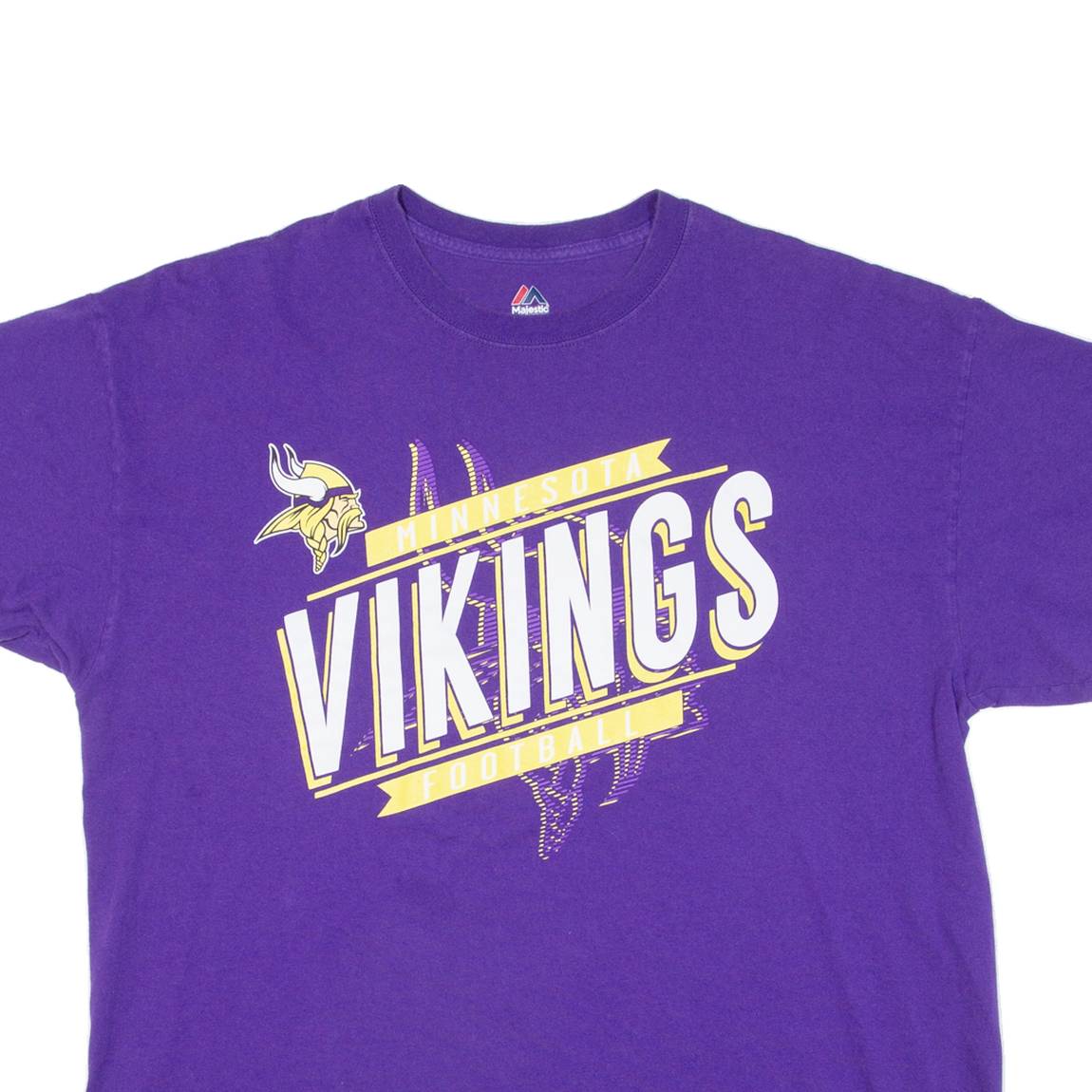 MAJESTIC Vikings Mens T-Shirt Purple USA XL