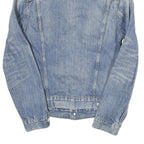 LEVI'S Mens Blue Denim Jacket S Cotton Blend Button Closure Classic Fit Casual