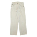 WRANGLER Mens Regular Fit Jeans White Cotton Blend W26 L27 Classic Zip Closure