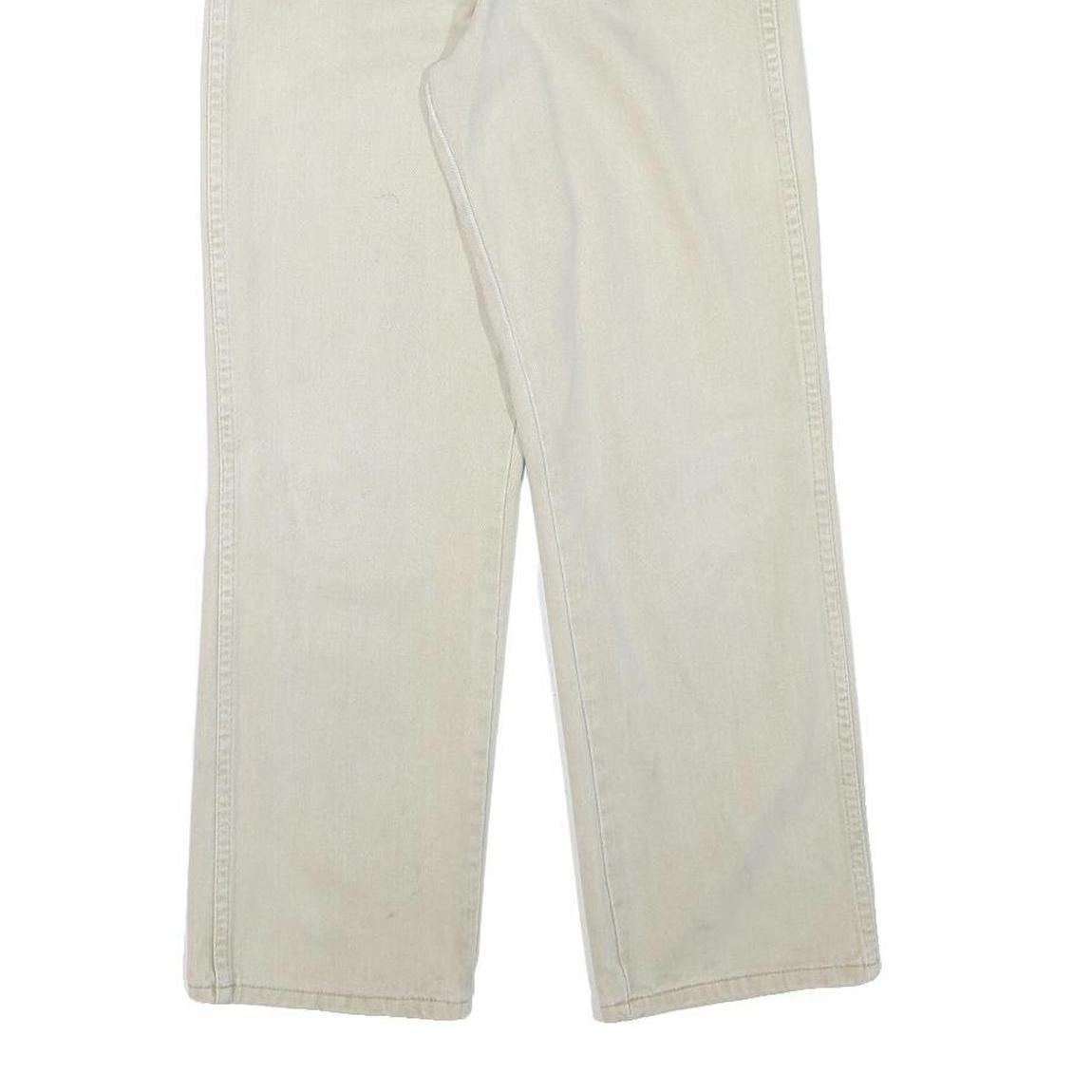 WRANGLER Mens Regular Fit Jeans White Cotton Blend W26 L27 Classic Zip Closure