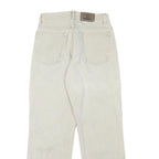 WRANGLER Mens Regular Fit Jeans White Cotton Blend W26 L27 Classic Zip Closure