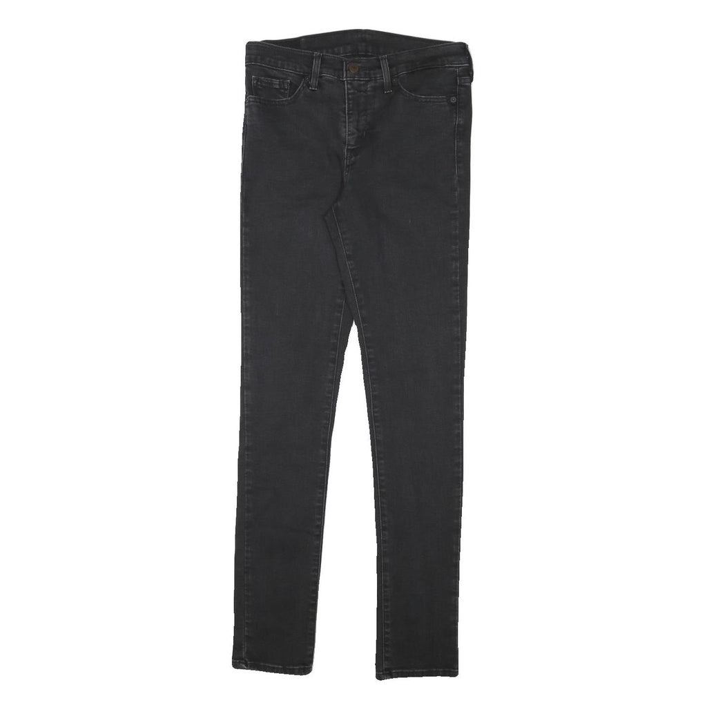 LEVI'S Womens Jeans Black Slim Skinny Denim Medium W28 L31 Stretch Cotton Blend