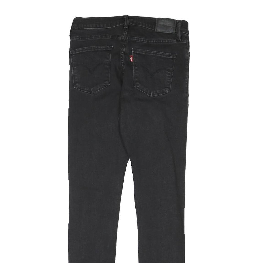 LEVI'S Womens Jeans Black Slim Skinny Denim Medium W28 L31 Stretch Cotton Blend